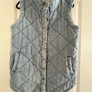Quilted Blue Vest